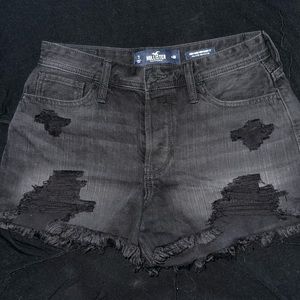 Hollister | Shorts | Black Denim | High-Rise Mom Short 3”